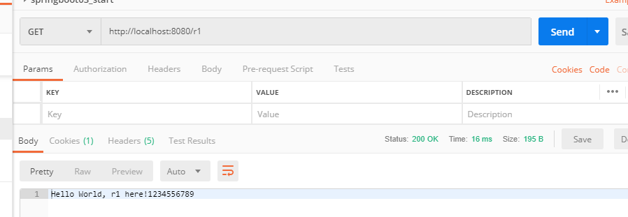 Postman再次发送请求
