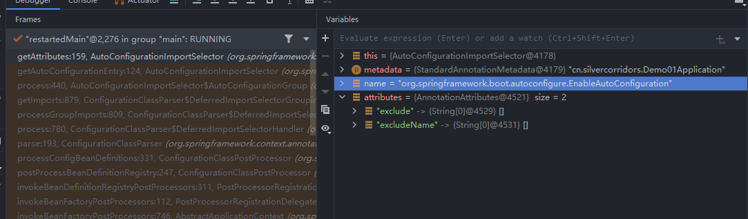 getAttributes调用栈